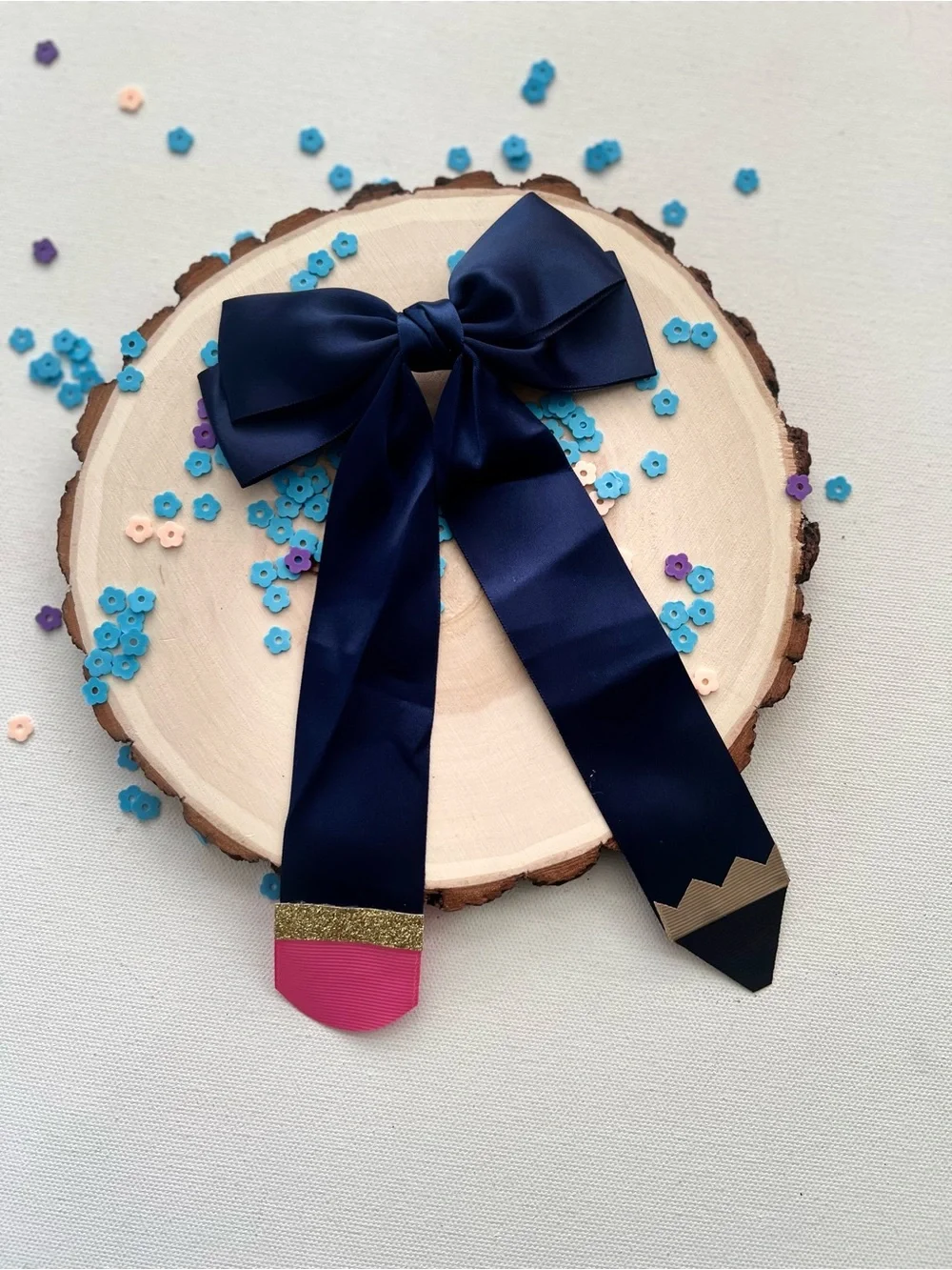 Handmade handcrafted navy